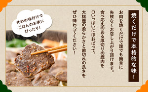 【数量限定！】ヒレ鹿ジン～最高級のヒレ肉をジンギスカンのタレに漬け込みました～